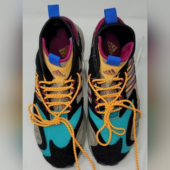 Adidas Original Men’s Size 8 TORSION TRDC MID FW9173 Tech Beige Berry Solar New - Picture 10 of 12